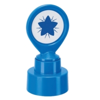 Motivational Reward Blue Star Stamp