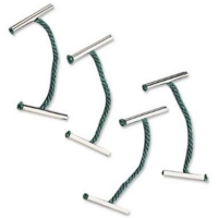 25mm Treasury Tags Green Metal Ends Pack of 100