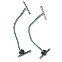 76mm Treasury Tags Green Metal Ends Pack of 100