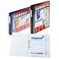 Elba A4 Portrait 4-Ring Binder Black SINGLE