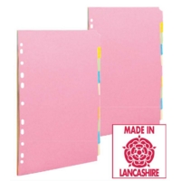 A4 Manilla 15-Part File Dividers Assorted Colours