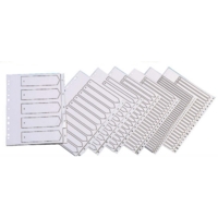 A4 White Index PVC 1-31 Tab File Dividers