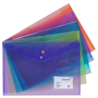 A4+ Assorted Popper Wallets Business Card Holder Pack of 5