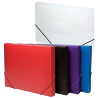 PVC 30mm Box File Assorted Colours SINGLE