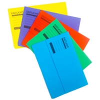 Bright Assorted Coloured Document Wallets Pack of 25