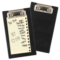 PVC Mini 165mm x 110mm Clipboard Black SINGLE