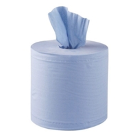 Flat Sheet Centrefeed Rolls 190mm x 150m Blue Pack of 6