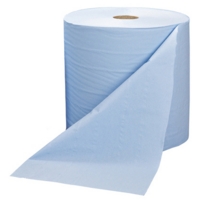Wiper Rolls Blue 1000 Sheets 28cm x 400m  Pack of 2