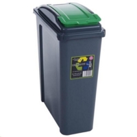 25L Slimline Green Lid Recycling Bin