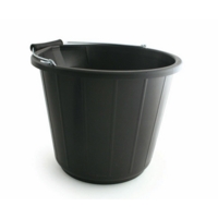 Heavy Duty 14L Black Bucket