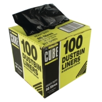 Le Cube Black Bin Bags Dispenser Box of 100