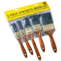 All Purpose 5pc Synthetic Paint Brush Set