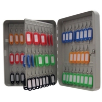 Key Cabinet 93 Hook Lockable Grey