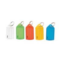 Medium Sliding Key Tags Fobs Assorted Colours Pack of 50