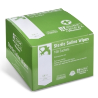 Saline Medical Wipes Box of 100