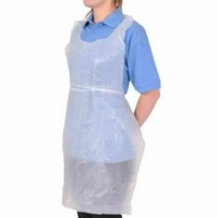 Disposable Polythene White Aprons Roll of 200