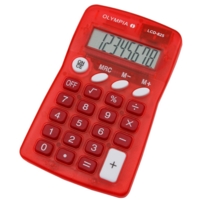 Pocket 8 Digit Calculator 4671 Red EACH