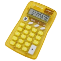 Pocket 8 Digit Calculator 4672 Yellow EACH