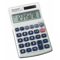 Sharp 8 Digit Hand Held EL240SAB  74789MV Calculator