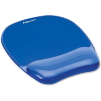 Fellowes Crystal Gel Mouse Mat Blue    BB91141   37223FE