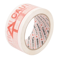 Printed CAUTION 50mm x 66m Tape EACH