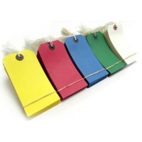 GREEN Strung Tags 120mm x 60mm Box of 250