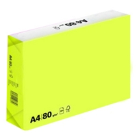A4 Neon Yellow 80gsm Paper Ream of 500 Sheets