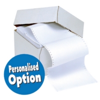 1-Part 70gsm Listing Paper Plain 11" x 241mm Pack of 2000
