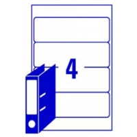 Leverarch Labels,100 sheets, 4 per sheet