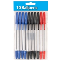 KW Ballpoint Assorted Pack of 10 Pens