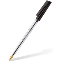 Staedtler Stick Ballpen Medium Black Box of 10