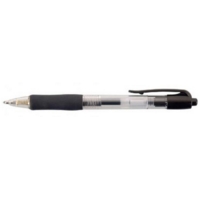 KW Retractable Black Gel Ballpoint Pens Box of 10