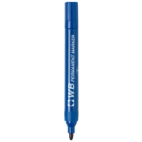 Permanent BulletTip Blue Tip Markers Box of 10