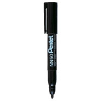 Pentel NN50 Bullet Black Markers Box of 12