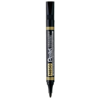 Pentel N850 Bullet Black Markers Box of 12