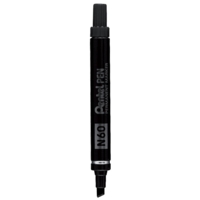 Pentel N60 Chisel Black Markers Box of 12