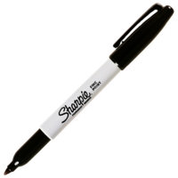 Sharpie Fine Markers Black Markers Box of 12