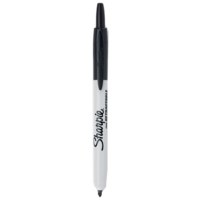 Sharpie Retractable Permanent Black Fine Markers Box of 12