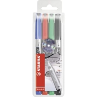 Stabilo Write-4-All Superfine Assorted Markers Pack of 4