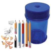 Barrel One Hole Manual Pencil Sharpener Blue