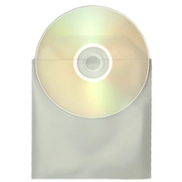 CD/DVD Clear Plastic Wallets Pack 100 100 micron