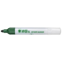 Whiteboard Drywipe Bullet Green Markers Box of 10