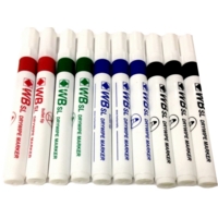 Whiteboard Drywipe Bullet Assorted Markers Pack of 10
