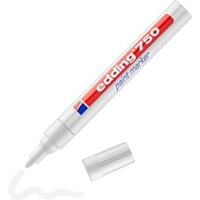 Edding 750 Paint Marker 2-4mm Bullet White Box of 10