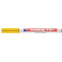 Edding 751 Paint Marker 2-4mm Bullet Yellow Box of 10