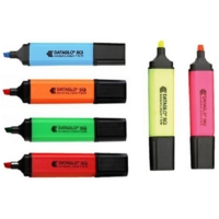 Square Highlighters Assorted Colours Pack of 6