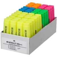 Square Highlighters Assorted Colours Box of 48