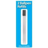 Cross Type Pen Refill Medium Black Ink Pack of 2