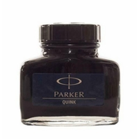 Parker Fountain Pen Quink Black Ink Refil 2oz Bottle