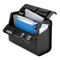 Alassio Pilot Faux Leather Wheeled Case Black